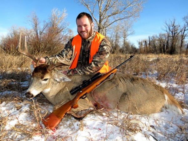 Travis Scores On A Montana Whitetail Buck
