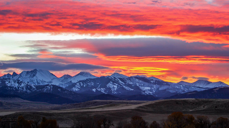 Sunrise In Montana